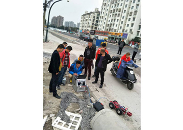 水上物探勘察、管道CCTV機(jī)器人施工現(xiàn)場(chǎng)照片