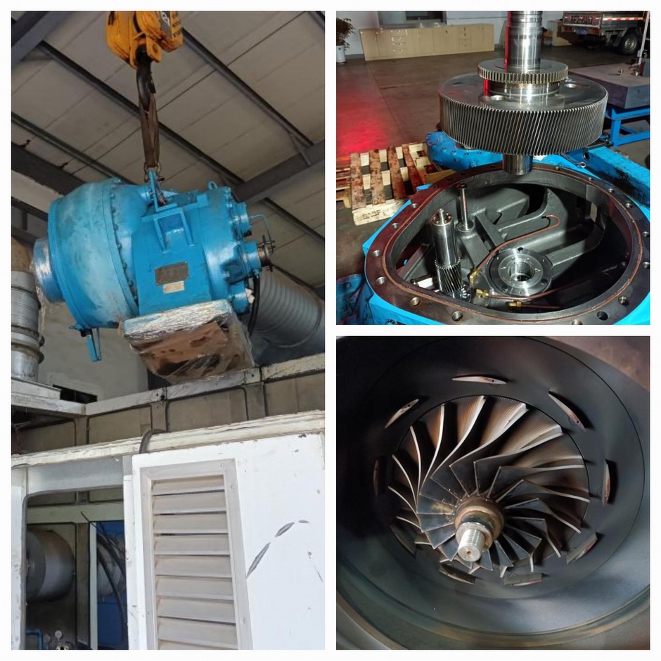 浙江某污水廠重慶通用單級(jí)高速風(fēng)機(jī)維修案例