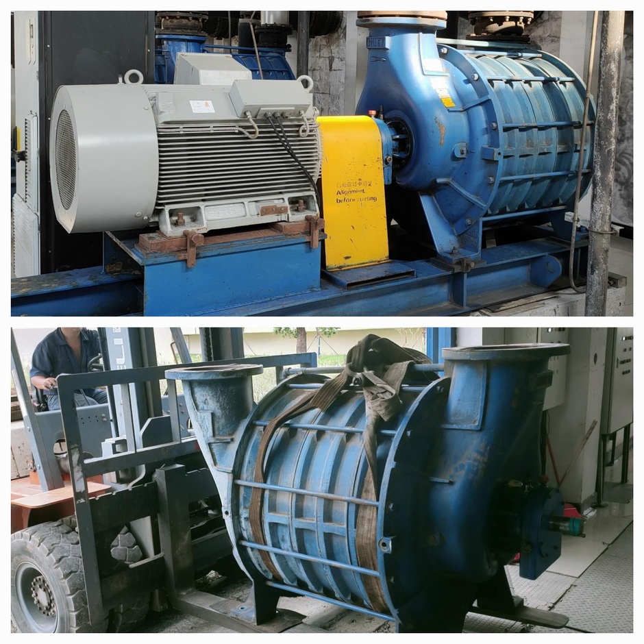 無(wú)錫某污水廠GD(佶締納士)多級(jí)鼓風(fēng)機(jī)維修案例