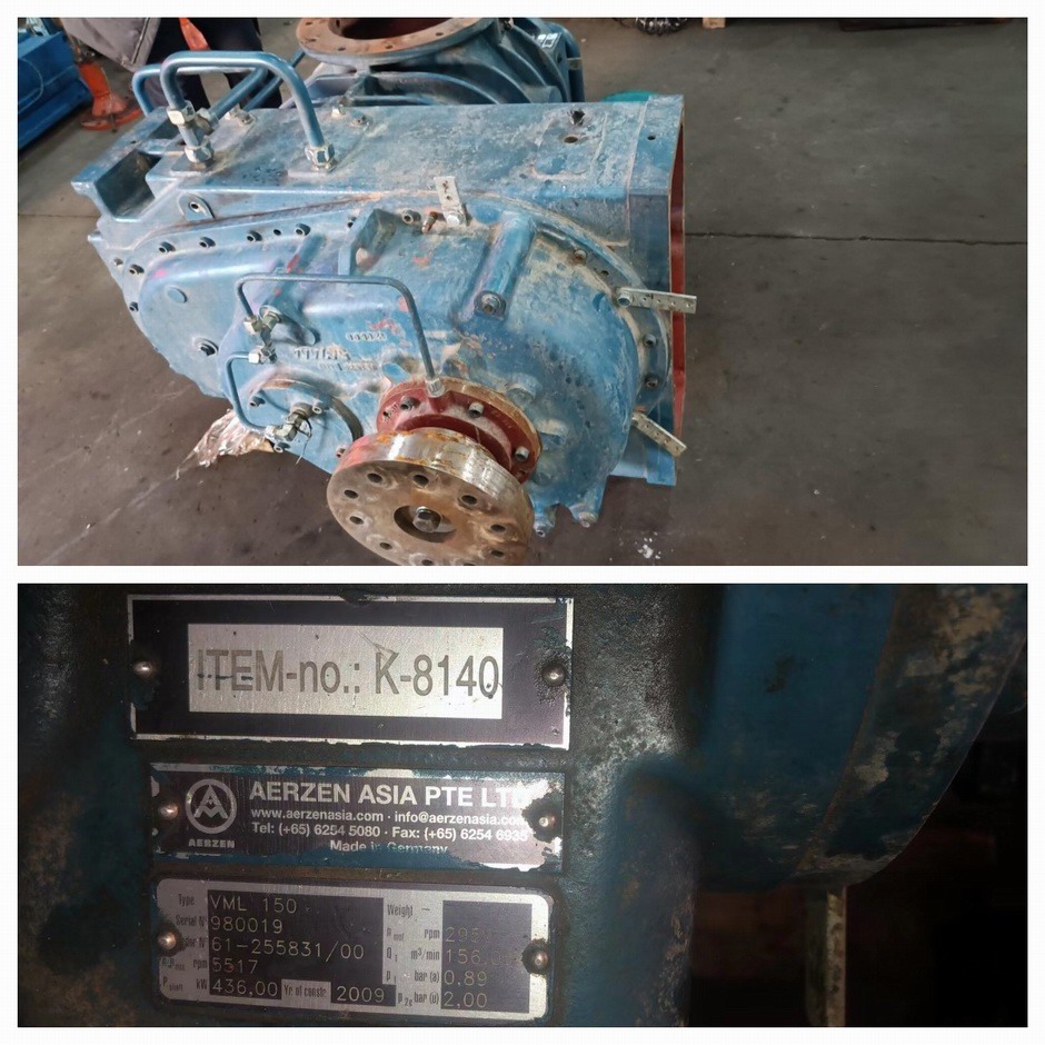 內(nèi)蒙古客戶 艾珍VML150螺桿風(fēng)機(jī)維修