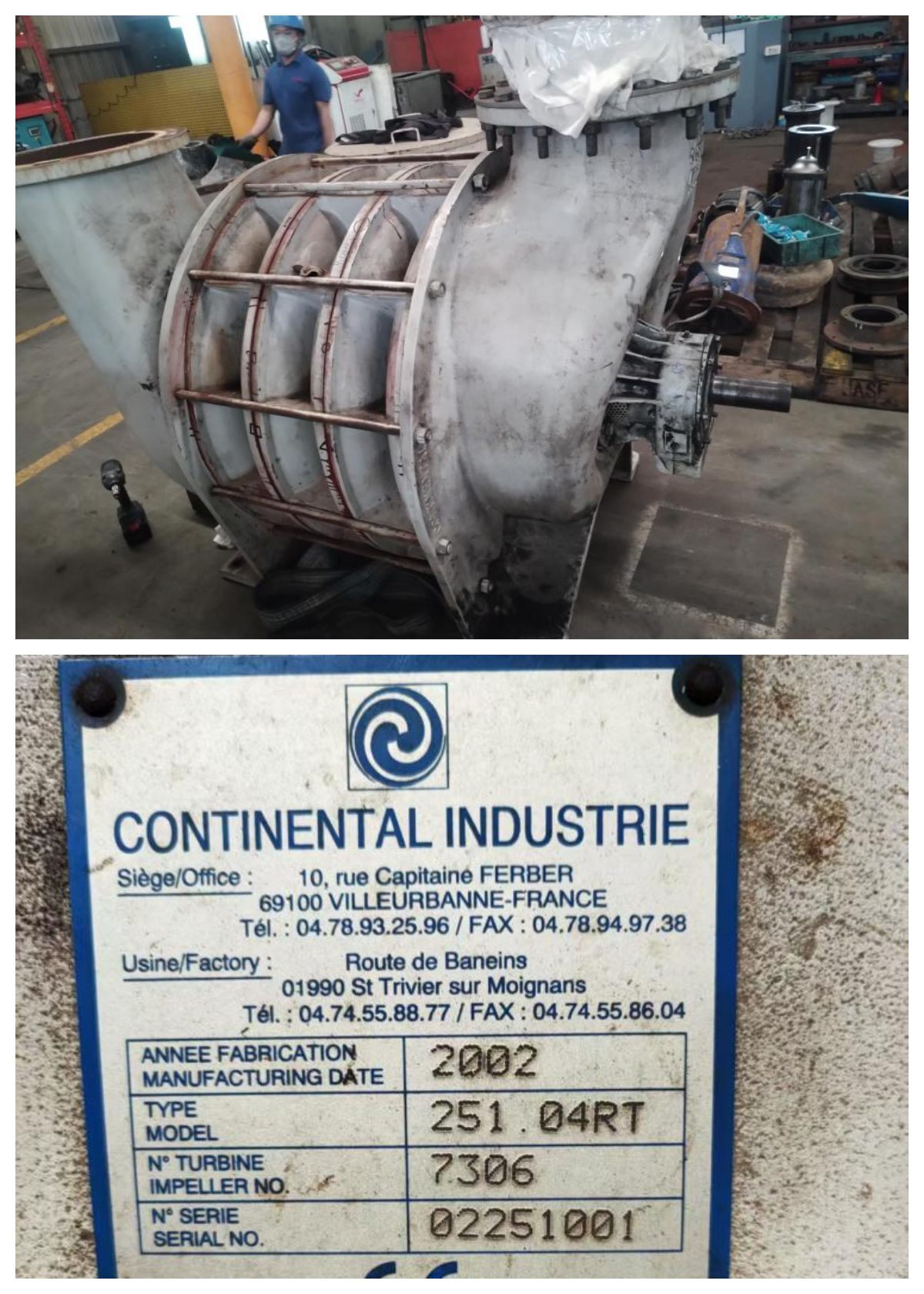 福建南平客戶(hù) 歐陸 251型 多級(jí)離心風(fēng)機(jī)維修案例