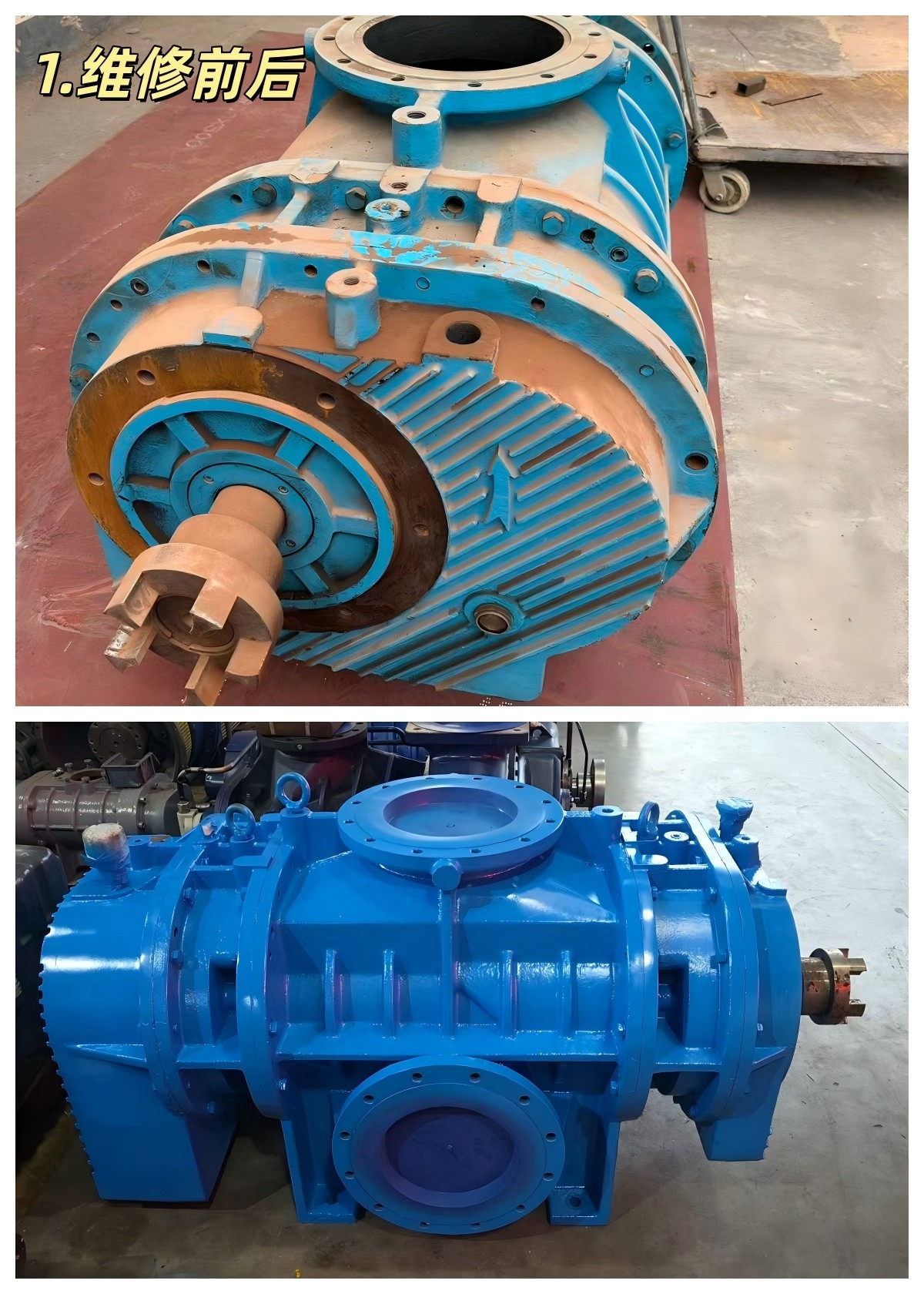 廣東某水泥廠 國產(chǎn)珂勒曦螺桿風機維修案例